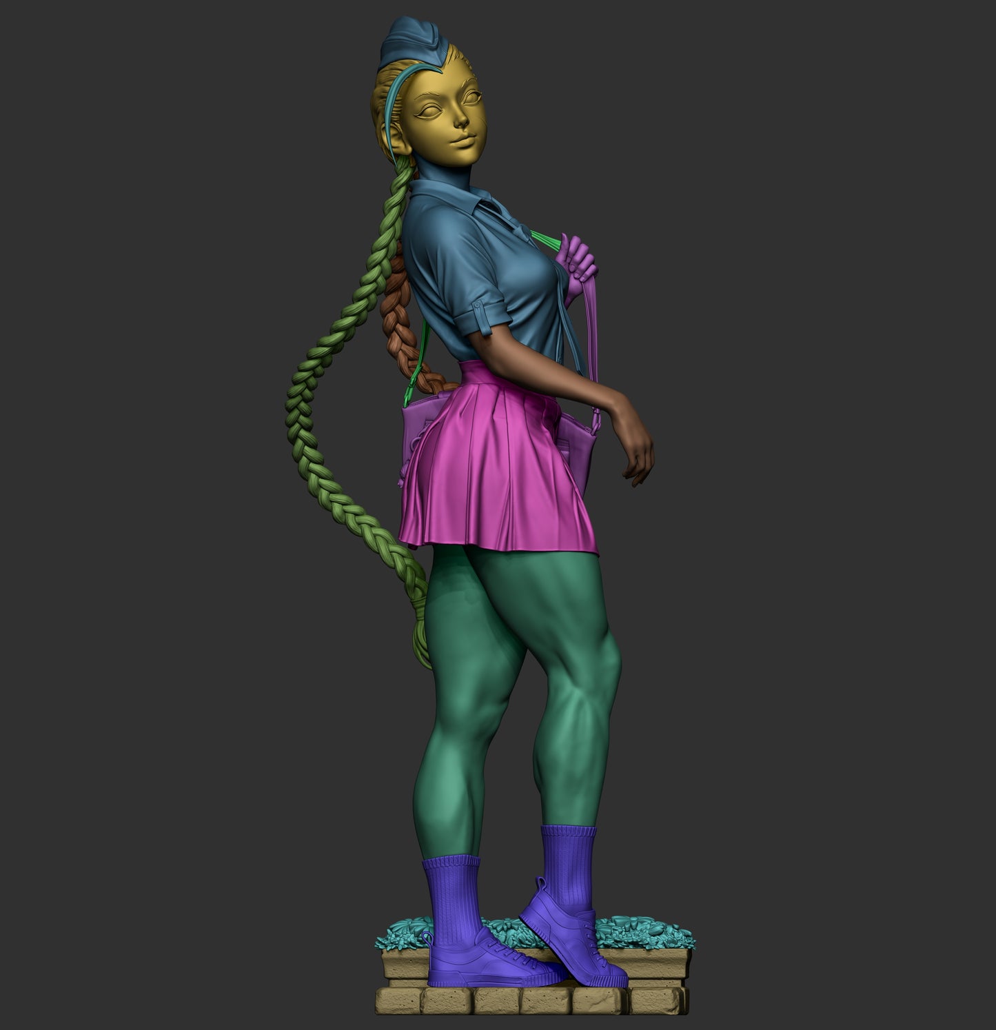 Cammy – Street Fighter Inspired STL Figure | 1/6 & 1/9 Scale | Split, Pre-Supported & Uncut Versions