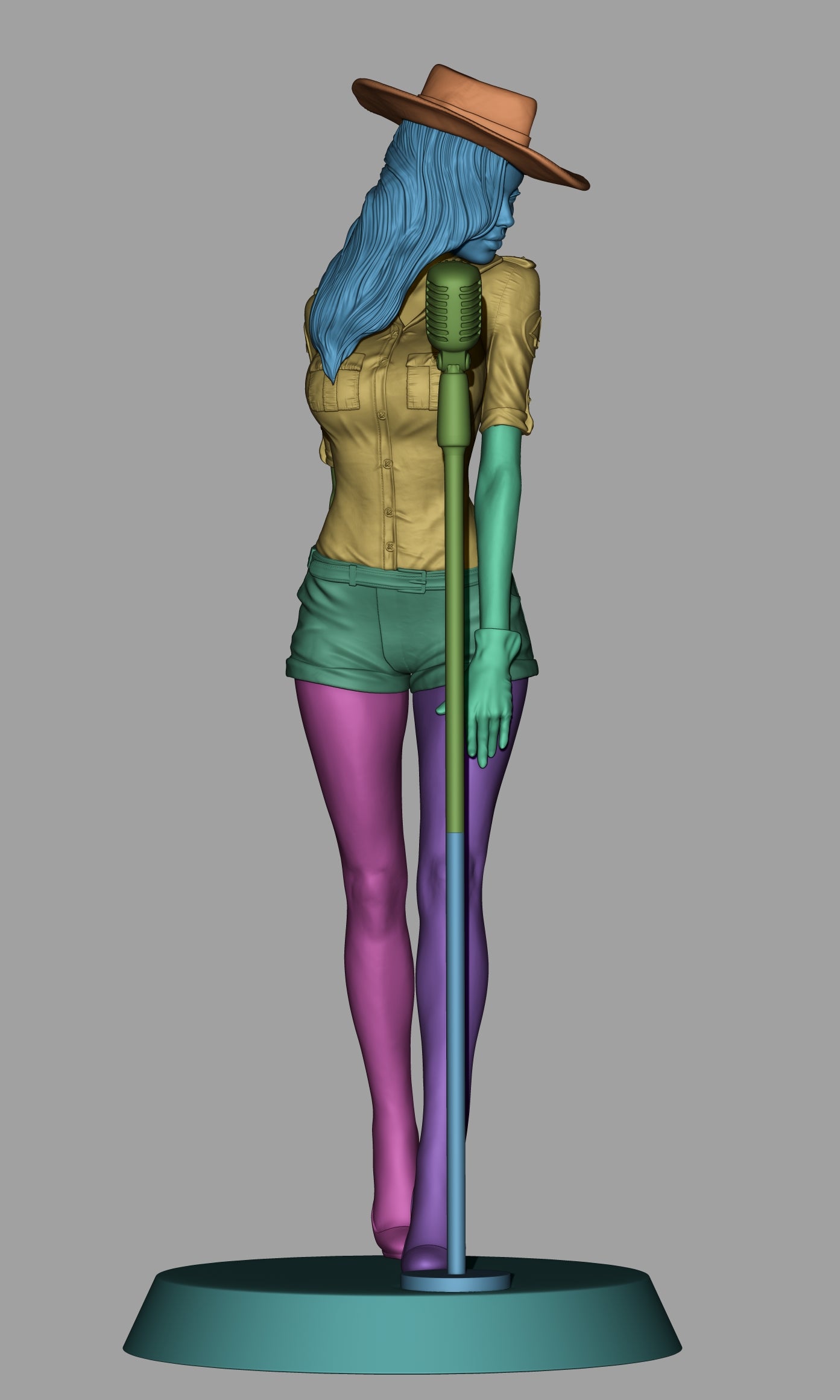 Jessica Rabbit STL File – 1/6 & 1/9 Scale + Uncut Version | Pre-Supported & Split for Easy 3D Printing