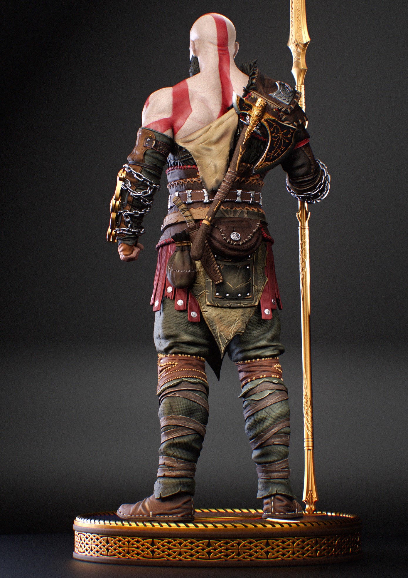 Krotos (God of War Inspired / Mighty Warrior) 3D Print Model - Pre-Supported & Uncut STL/LYS