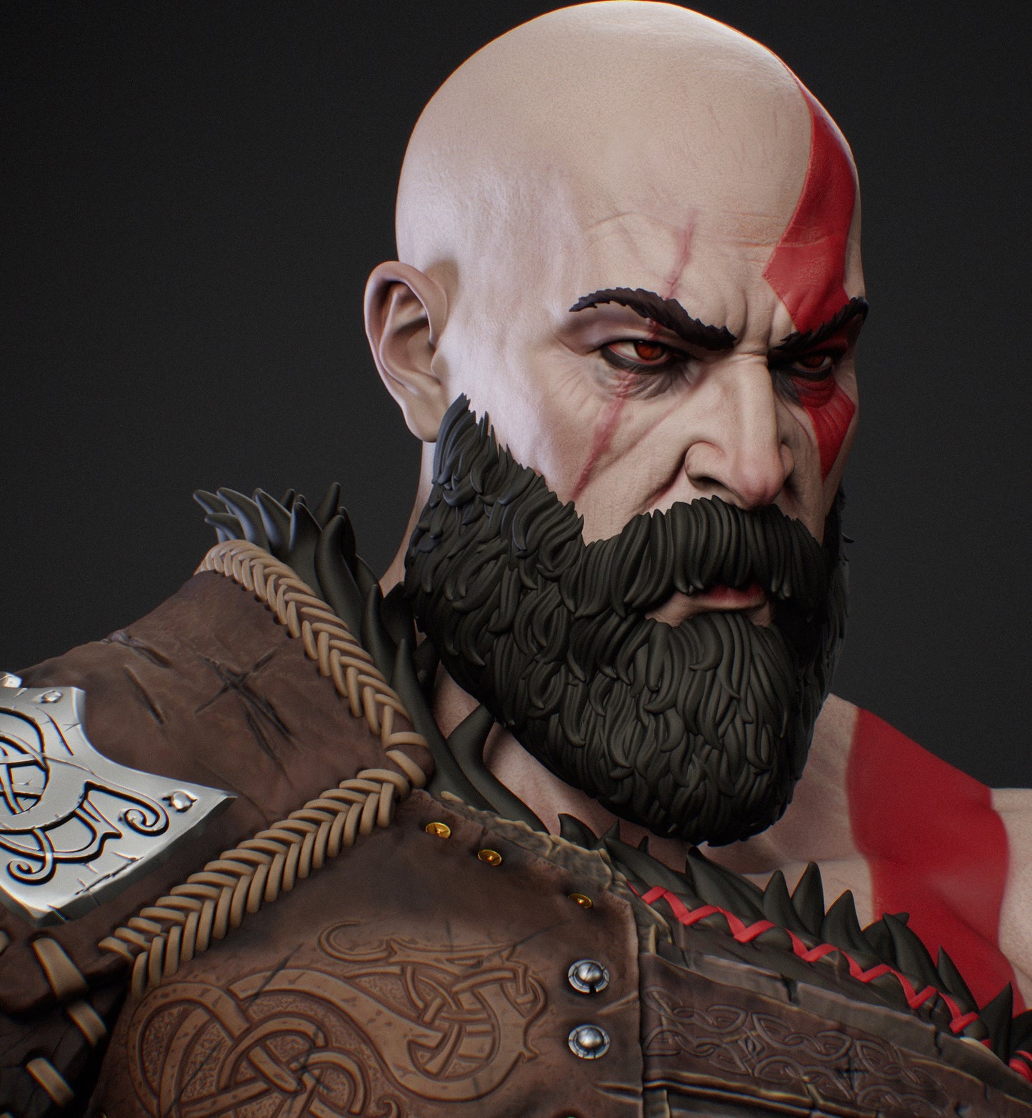 Krotos (God of War Inspired / Mighty Warrior) 3D Print Model - Pre-Supported & Uncut STL/LYS