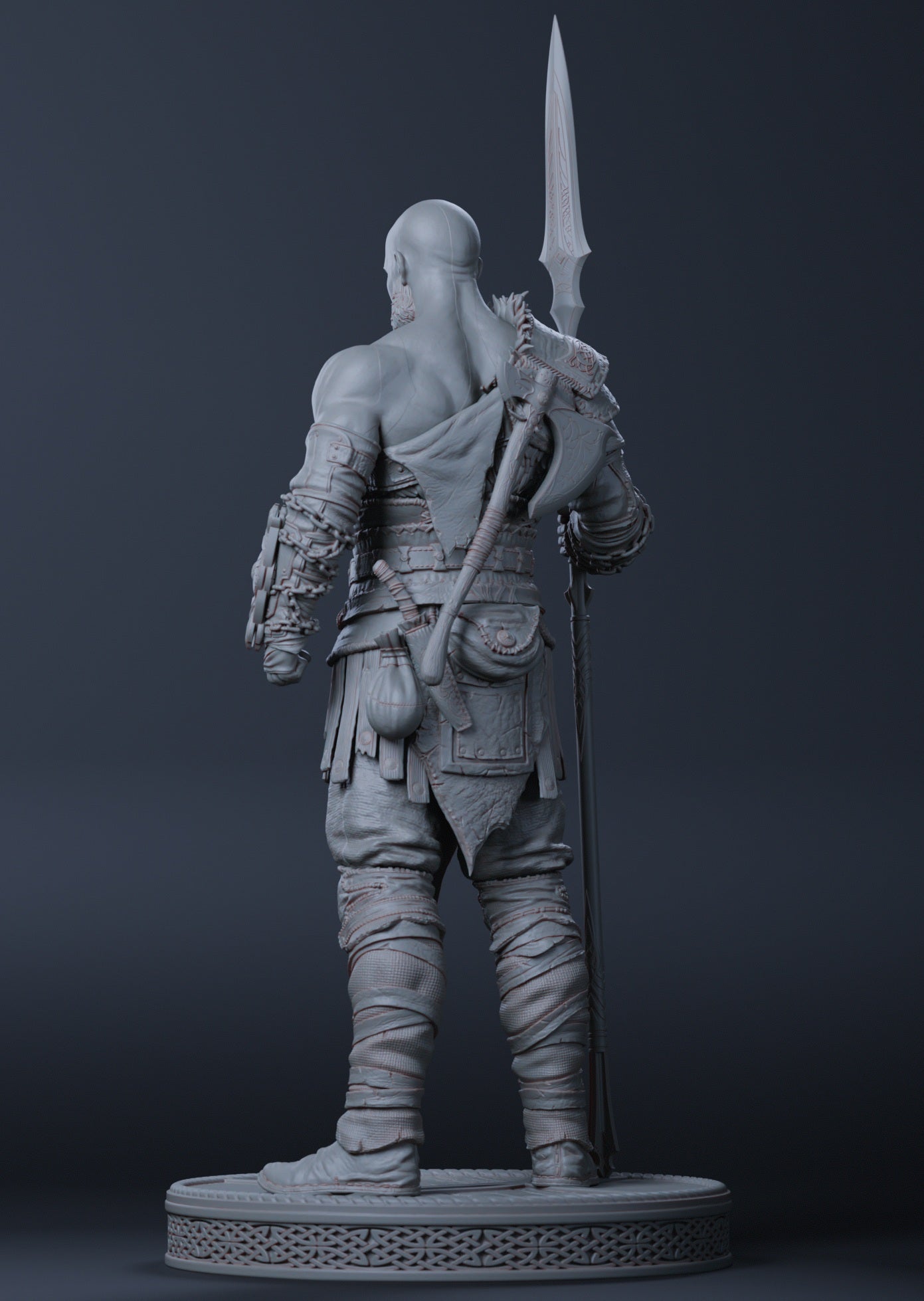 Krotos (God of War Inspired / Mighty Warrior) 3D Print Model - Pre-Supported & Uncut STL/LYS