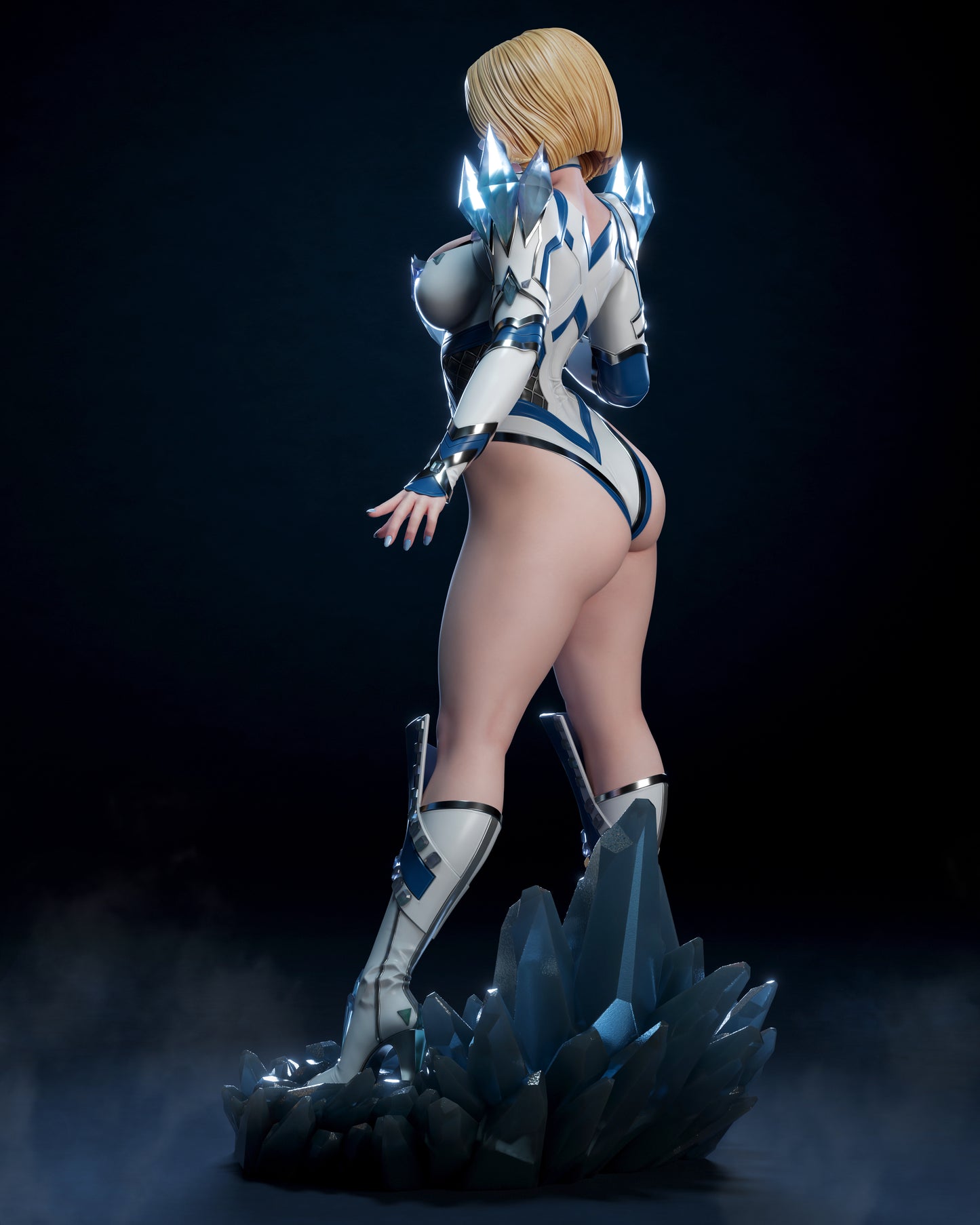 Emma Frost – Marvel-Inspired 3D STL Figure | 1/6 Split, 1/6 Pre-Supported, 1/9 Split & 1/9 Uncut