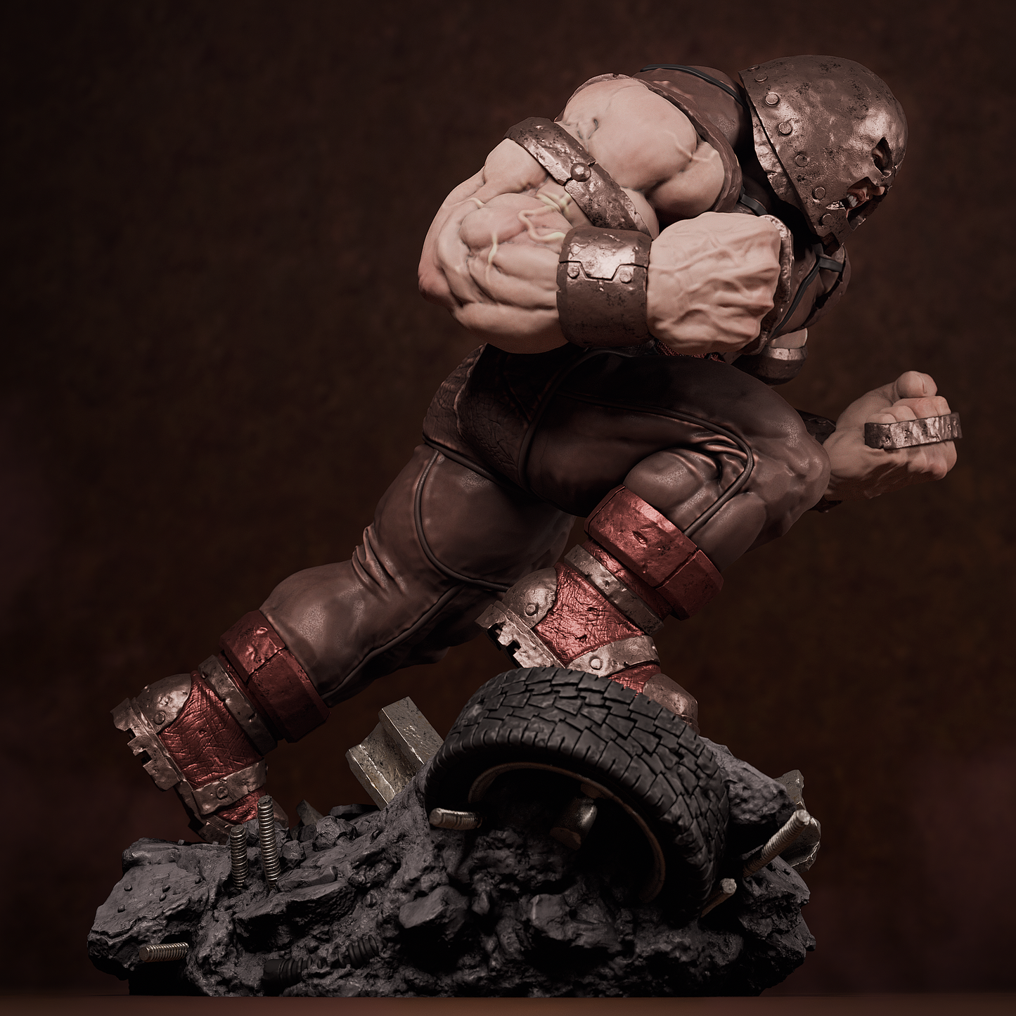 Juggernaut (Marvel Comics) 3D Print File: Unstoppable Force STL - 1:9 & 1:6 Scale Options - Ready-to-Print, Split, Pre-Supported