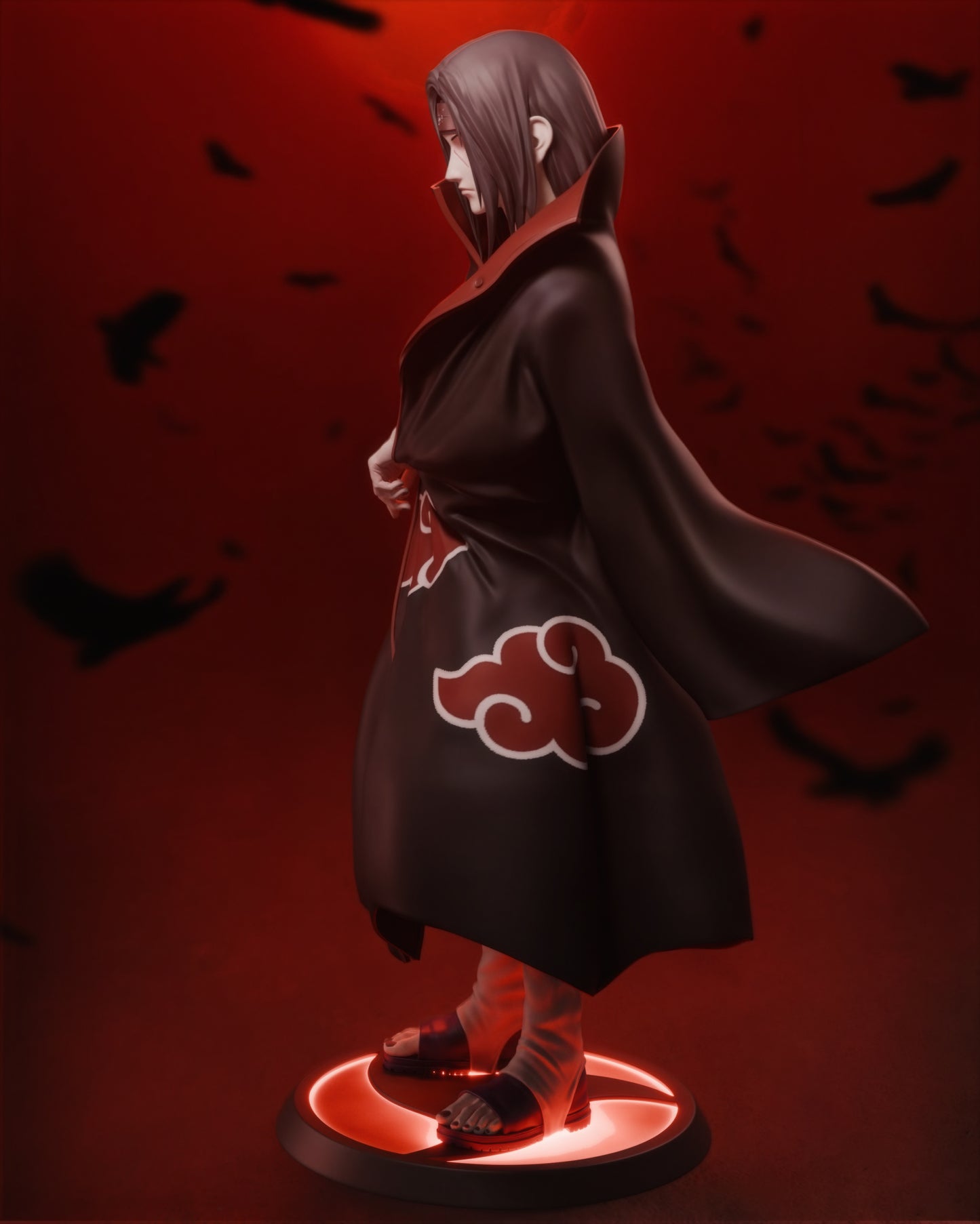 Itachi Uchiha – Anime 3D STL Statue | 1/6 Split, 1/6 Pre-Supported, 1/9 Split & 1/9 Uncut