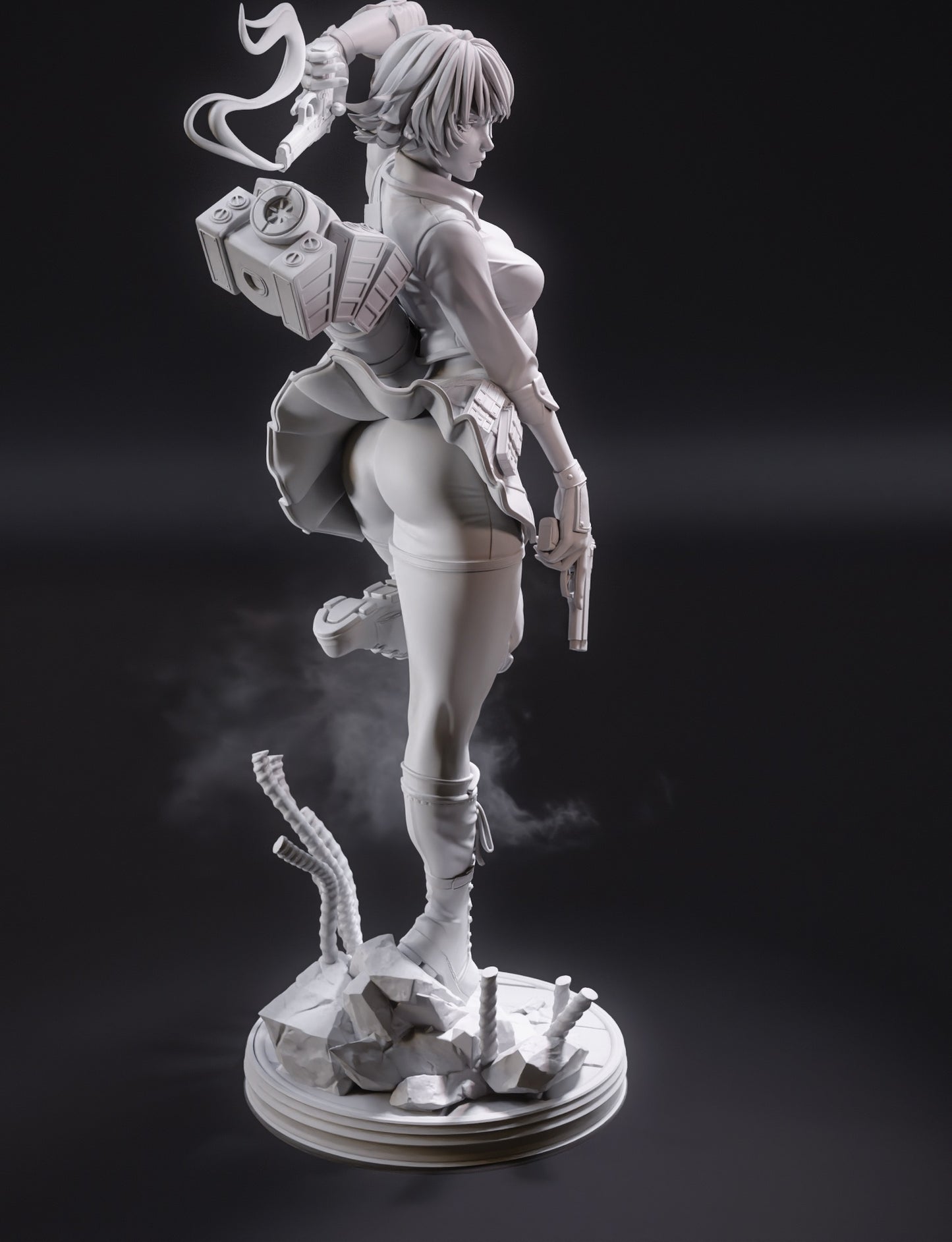 Lady (Devil May Cry 3) 3D Print Model - Pre-Supported & Uncut STL/LYS
