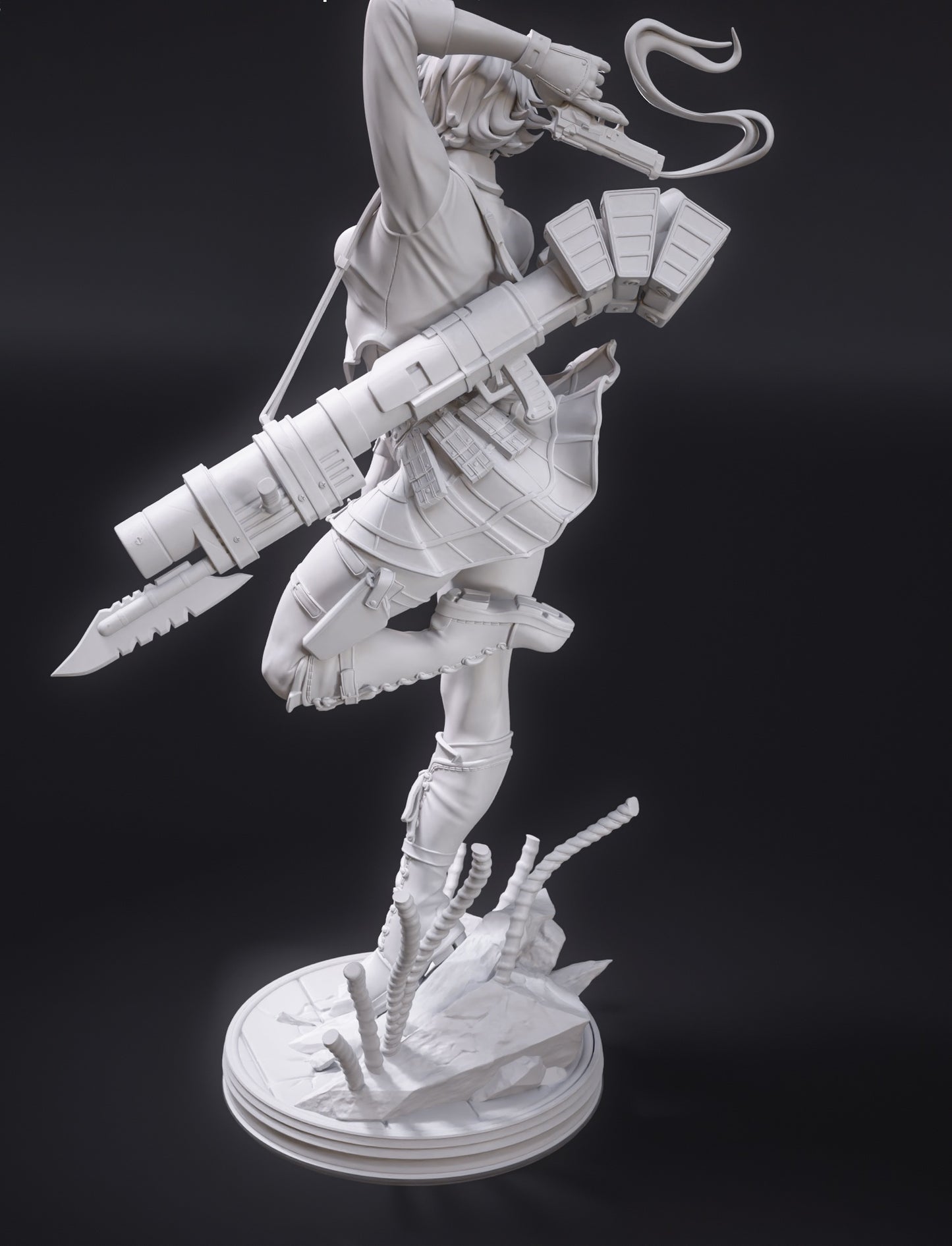 Lady (Devil May Cry 3) 3D Print Model - Pre-Supported & Uncut STL/LYS