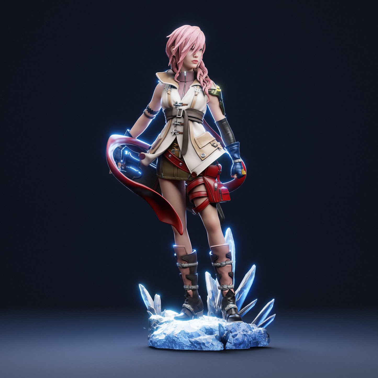 Lightning – Fantasy Warrior 3D STL Model | 1/6 Split, 1/6 Pre-Supported, 1/9 Split & 1/9 Uncut