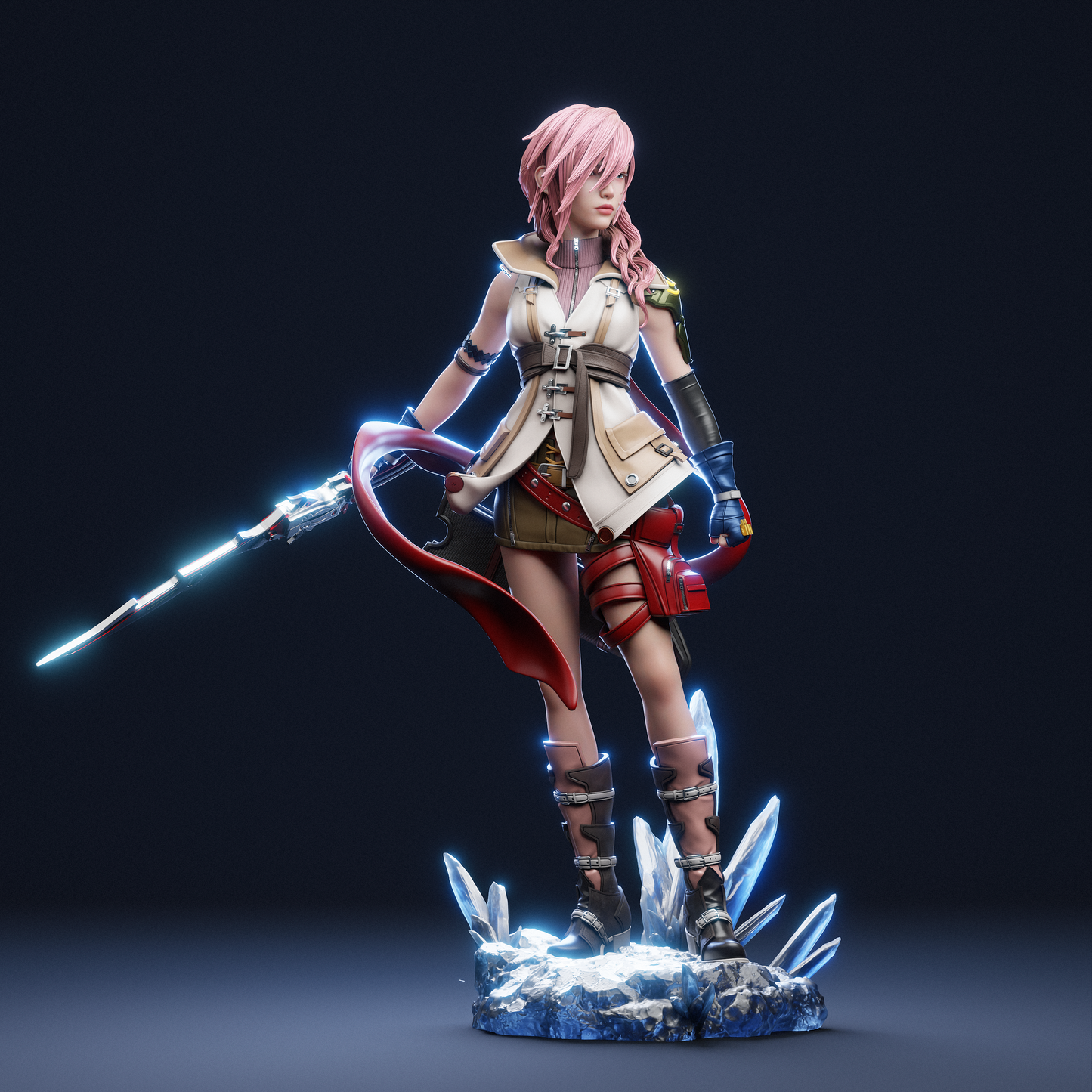 Lightning – Fantasy Warrior 3D STL Model | 1/6 Split, 1/6 Pre-Supported, 1/9 Split & 1/9 Uncut