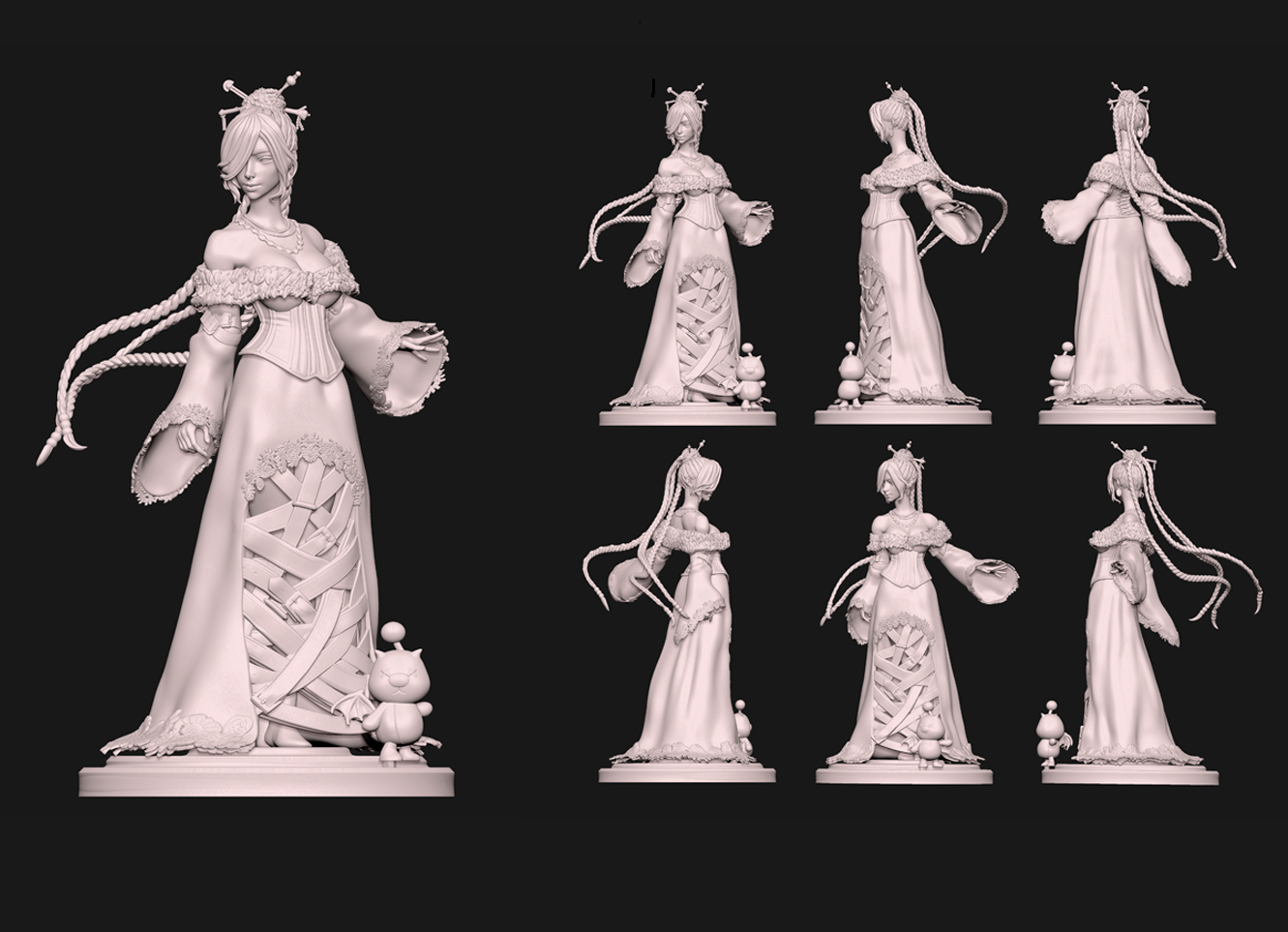 Lulu - Final Fantasy X - 1/6 Scale Collectible Figure for 3D Printing