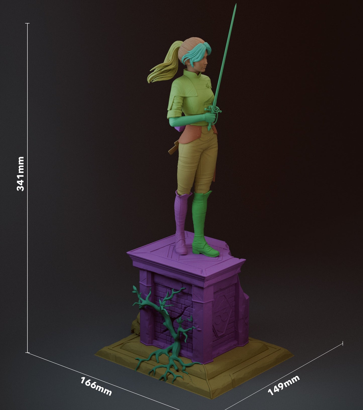 Maelle (Clair Obscur: Expedition 33) 3D Print Model - Pre-Supported & Uncut STL/LYS