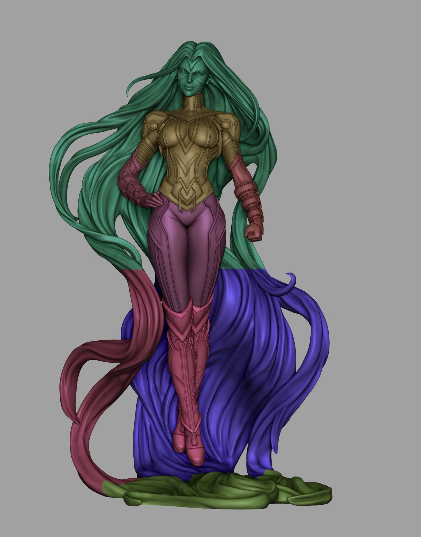 Medusa STL File – 1/6 & 1/9 Scale | Pre-Supported 3D Model