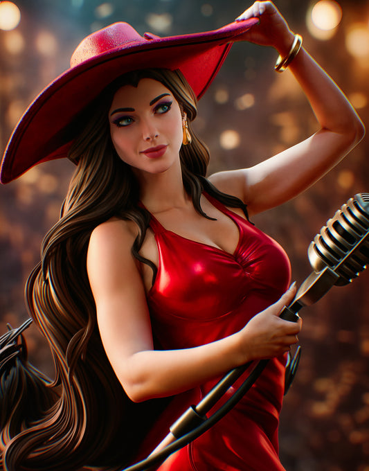 Pauline 3D STL File | Stylized Character 3D Print Model | 1/8 Scale Pre-Supported