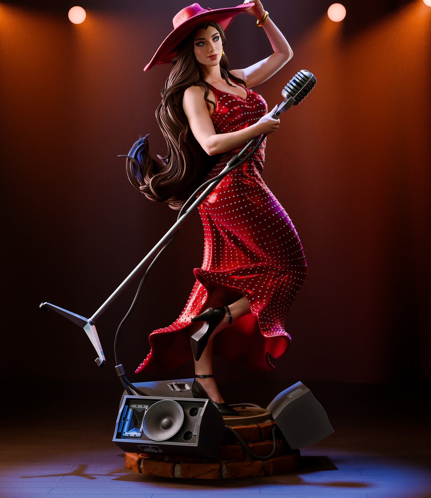 Pauline 3D STL File | Stylized Character 3D Print Model | 1/8 Scale Pre-Supported