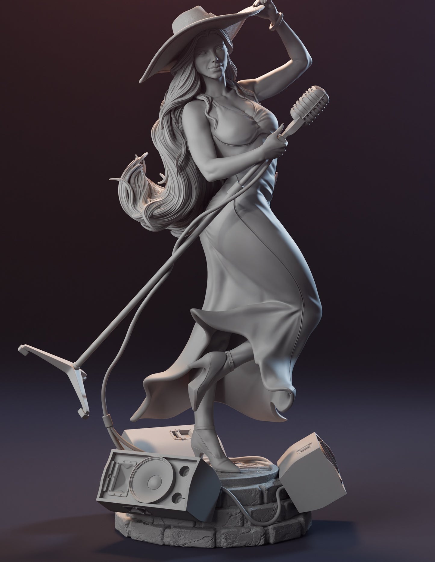 Pauline 3D STL File | Stylized Character 3D Print Model | 1/8 Scale Pre-Supported