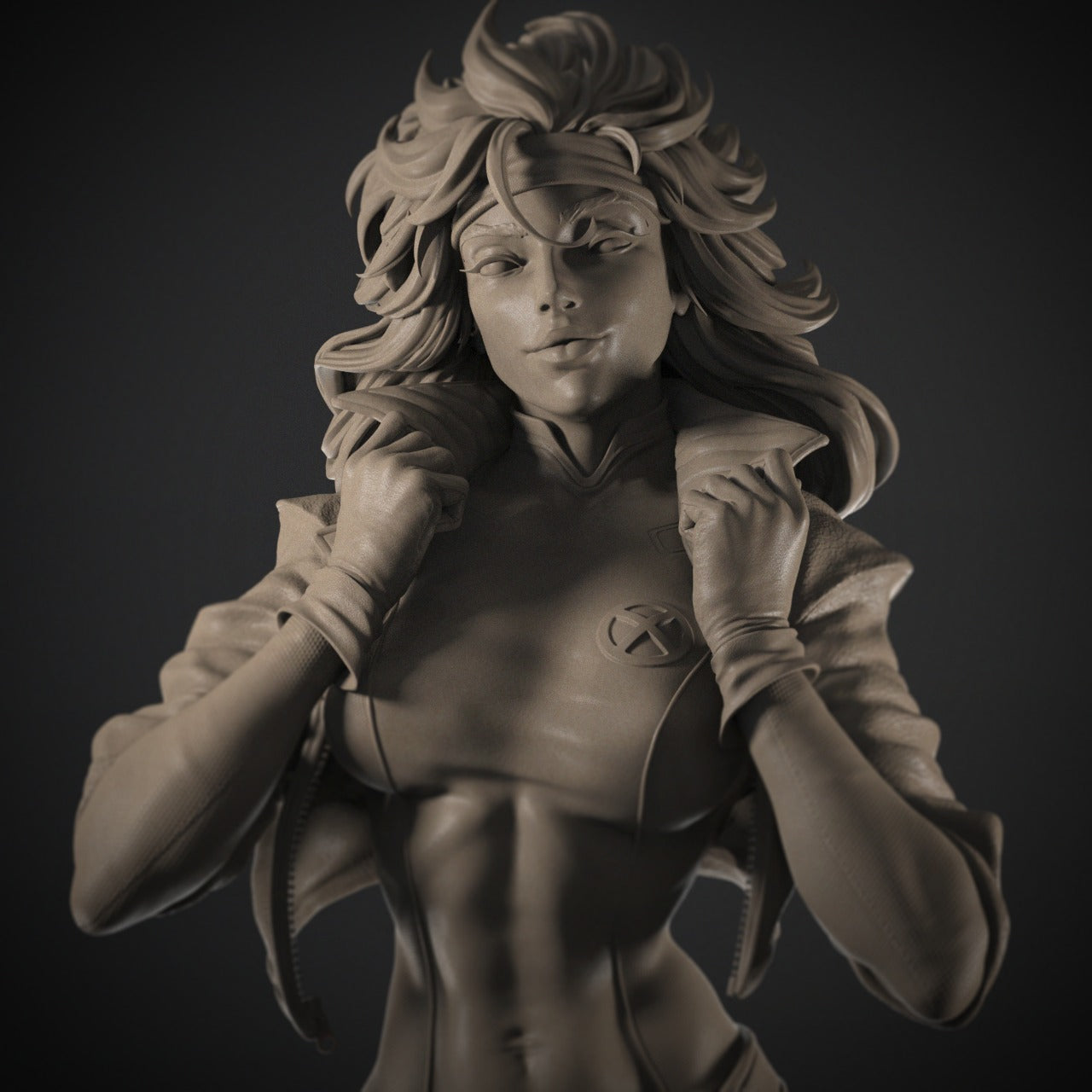 Rogue (X-Men) 3D Print File: Power-Absorbing Mutant STL - 1:4, 1:6, 1:9, 1:12 Scale Options - Pre-Supported & Uncut - Dynamic Digital Collectible