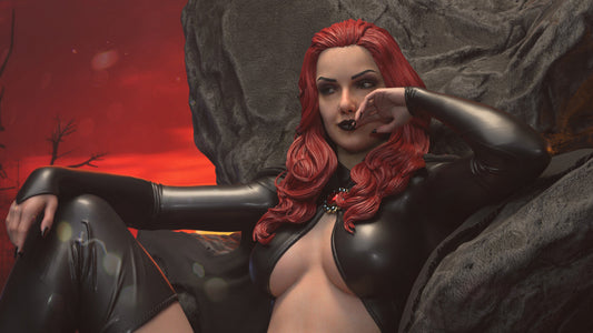 Madelyne Pryor (Goblin Queen) 3D Print File: Demonic Sorceress STL - 1:6, 1:9, 1:12 Scale Options - Pre-Supported & Uncut - Dark Digital Collectible