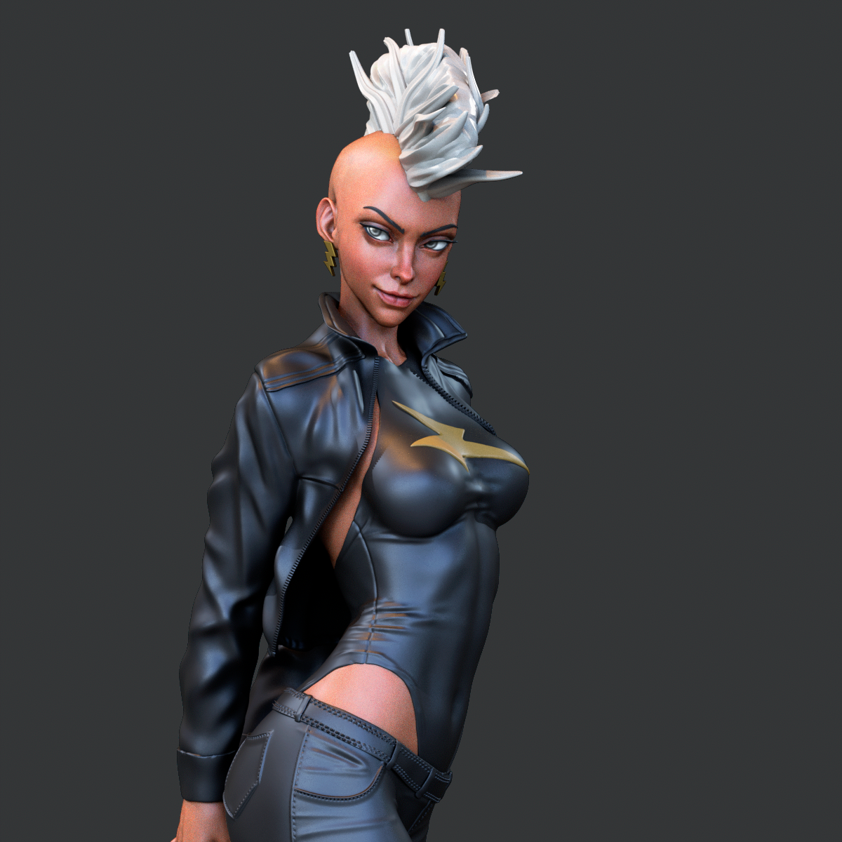 Storm (X-Men) 3D Print File: Elemental Goddess STL - 1:6, 1:12 Scale Options - Pre-Supported & Uncut - Majestic Digital Collectible