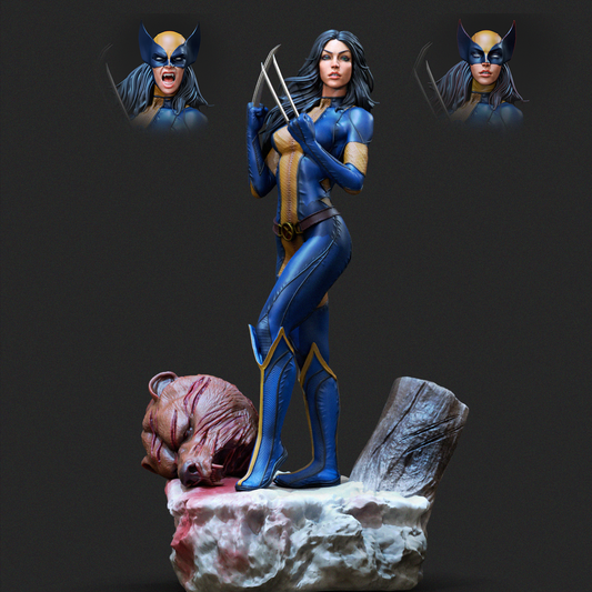 X-23 (X-Men) 3D Print File: Adamantium Claws Mutant STL - 1:6, 1:9, 1:12 Scale Options - Pre-Supported & Uncut - Fierce Digital Collectible