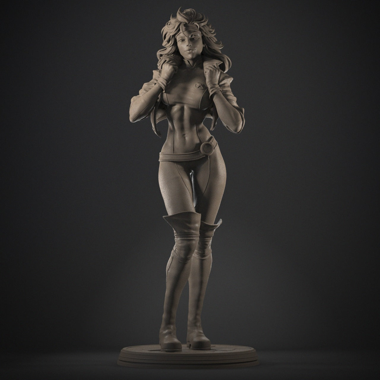 Rogue (X-Men) 3D Print File: Power-Absorbing Mutant STL - 1:4, 1:6, 1:9, 1:12 Scale Options - Pre-Supported & Uncut - Dynamic Digital Collectible