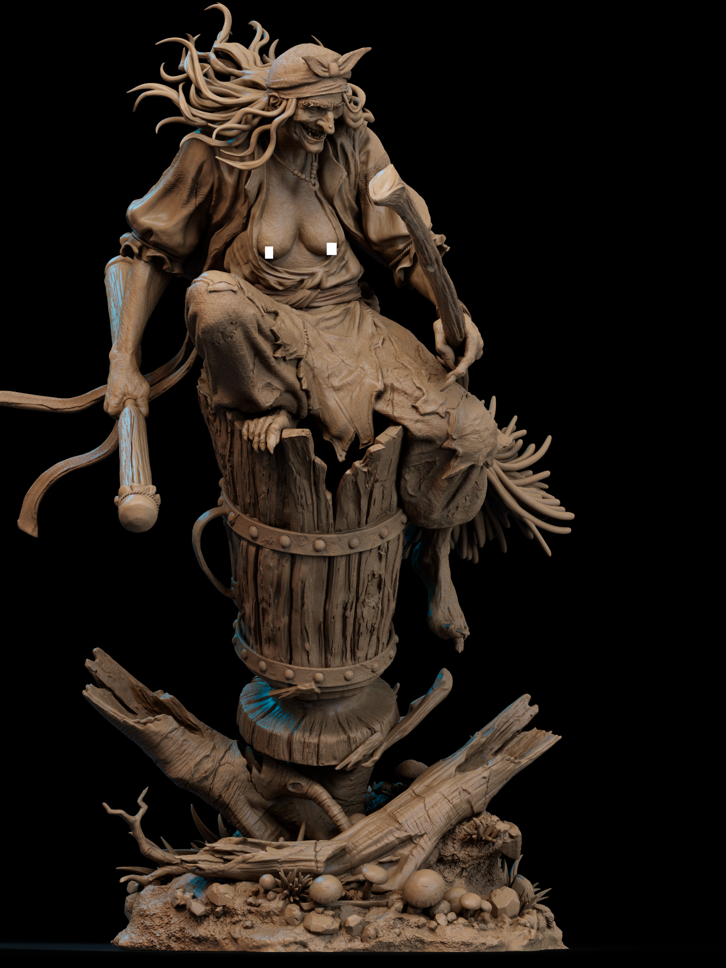 Baba Yaga STL File – Slavic Folklore Witch | 3D Printable Model  |  NSFW