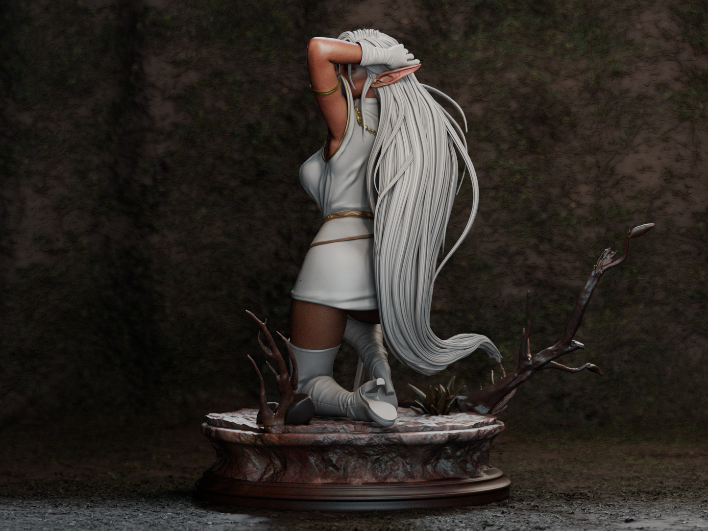 Pirotess 3D STL Printable Figure – Fantasy Elf Fan Art STL for Resin Printing (1/6 Pre-Supported, 1/6 Cut, 1/9 Cut & Uncut)