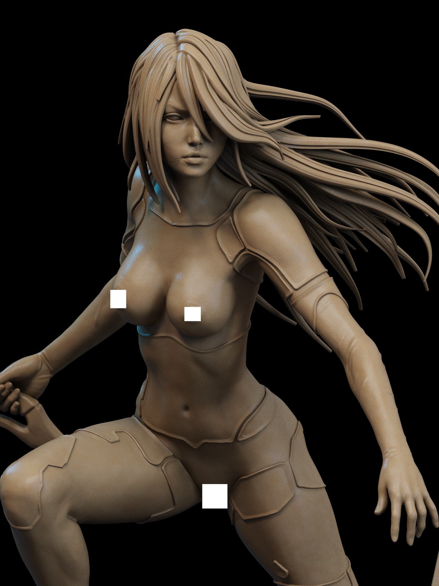 NSFW A2 Succubus STL Model – Seductive Demoness 3D Printable Figure for Resin Printing (1/6, 1/9, 1/9 Uncut)