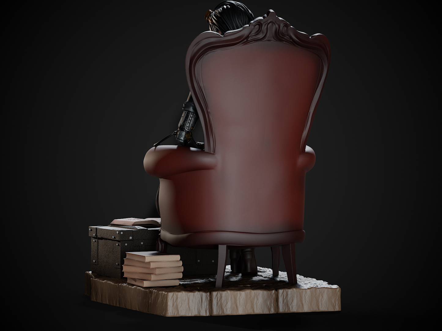 Lady Mechanika 3D Print File: Steampunk Heroine STL - 1:9 & 1:6 Scale Options - Ready-to-Print, Split, Pre-Supported