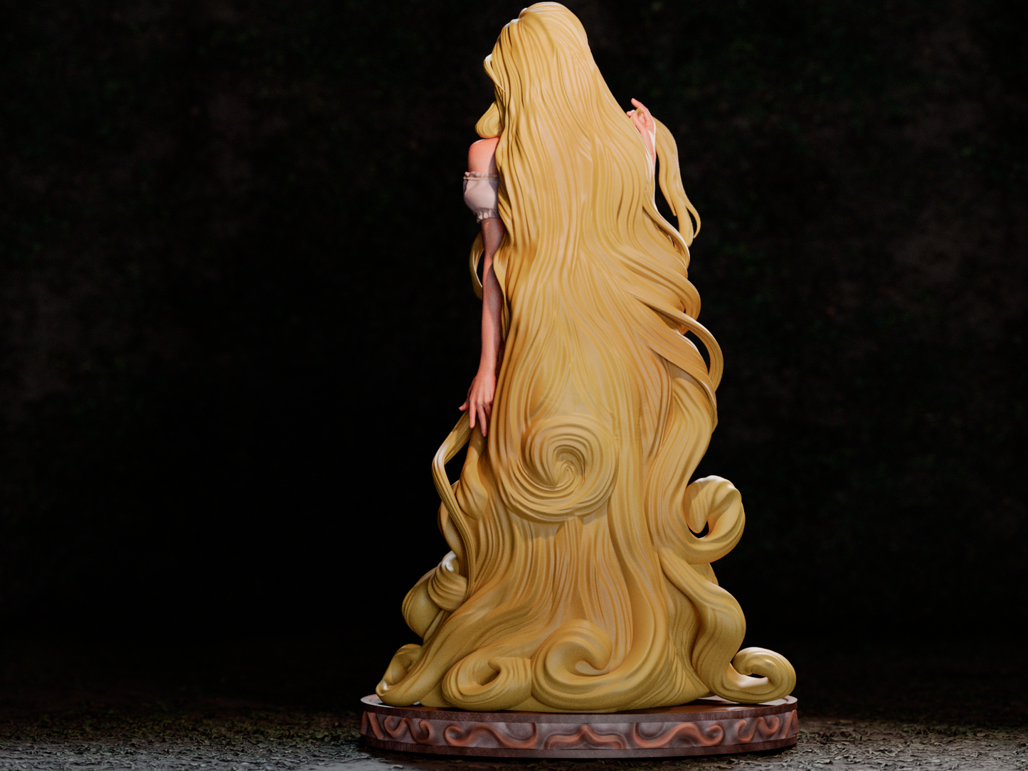 Rapunzel – Fairy Tale 3D STL Statue | 1/6 Split, 1/6 Pre-Supported, 1/9 Split &amp; 1/9 Uncut