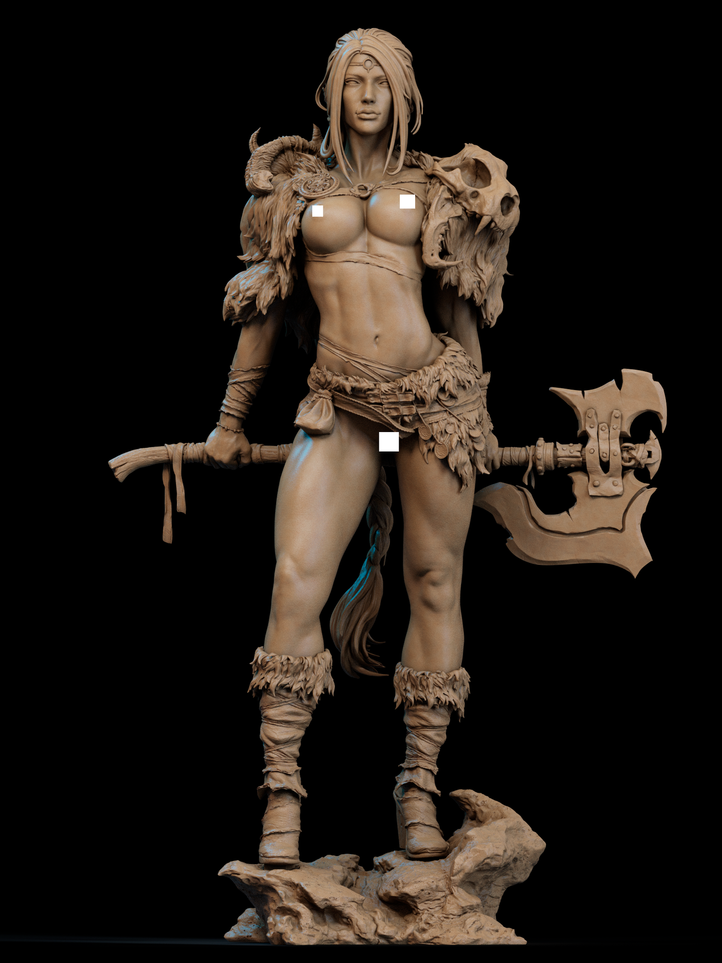 NSFW | Barbarian Queen STL File – Savage Ruler | 3D Printable Model