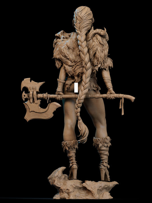 NSFW | Barbarian Queen STL File – Savage Ruler | 3D Printable Model