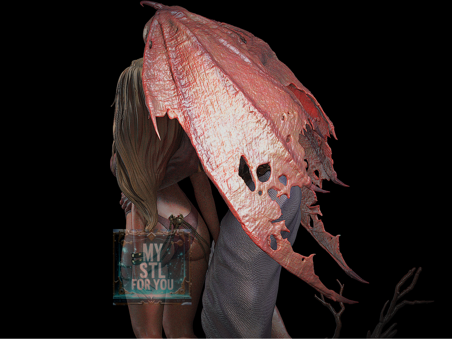 Dracula Vampire Statue STL – 1/6 & 1/9 Scale, Presupported + Uncut