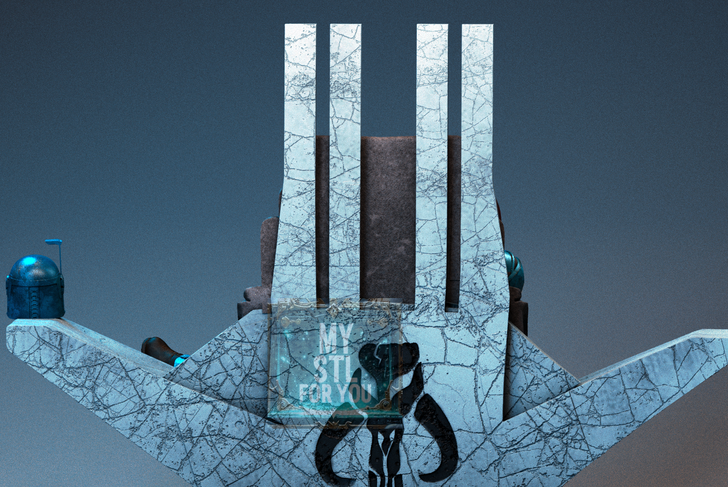 Bo‑Katan STL – Mandalorian Throne Statue Files Bundle (1/12, 1/12 Pre‑Supported LYS, 1/12 Uncut, 1/9, 1/4) – Digital Download