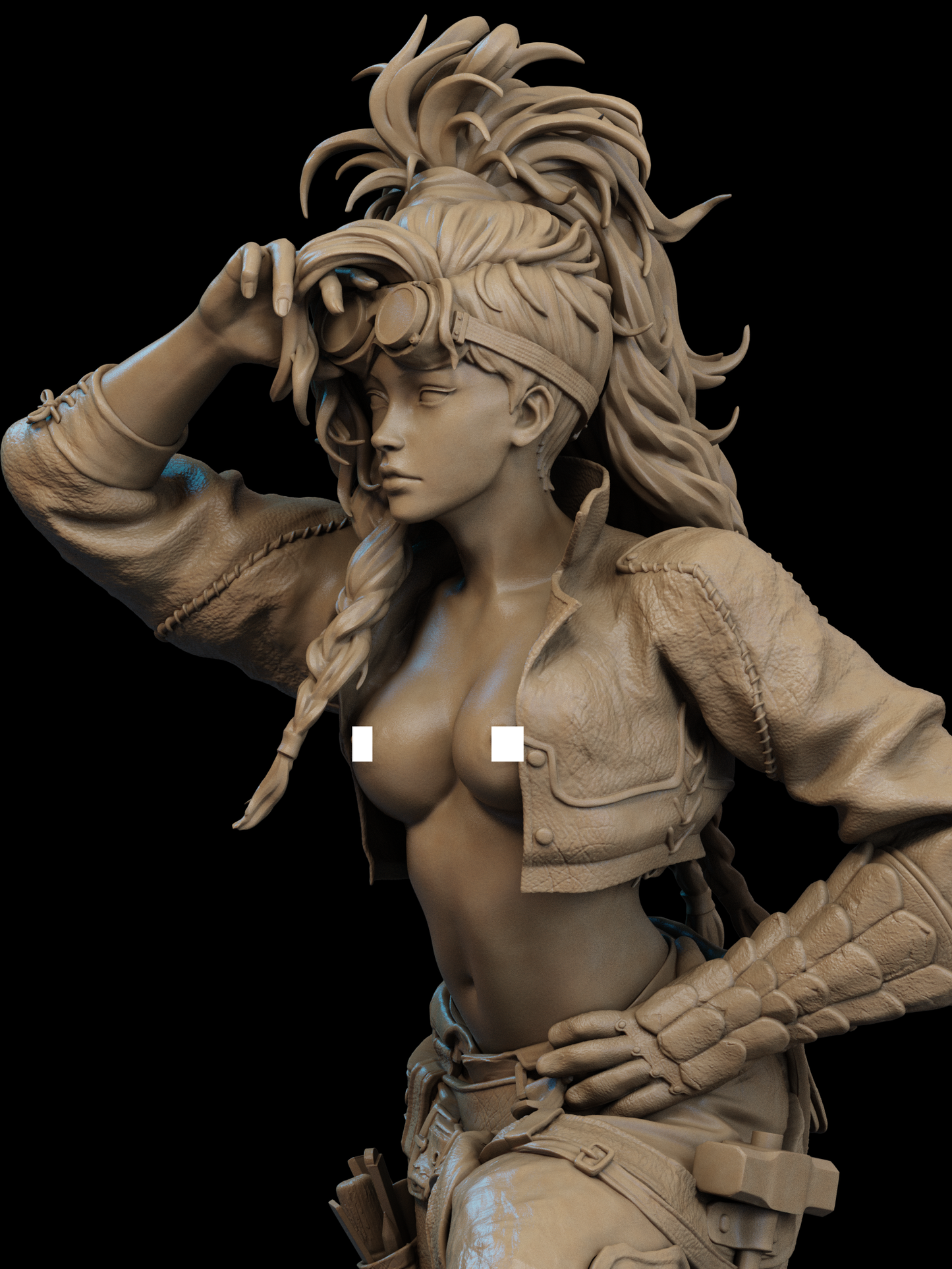 NSFW Gemma  3D STL – Sensual Fantasy Warrior Woman 3D Printable Model for Resin Printing (1/6, 1/9, 1/9 Uncut)