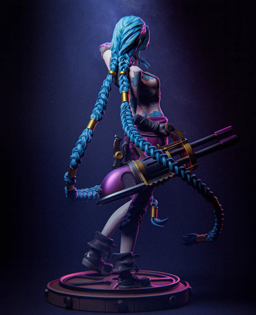 NSFW Jinx 3D Model (Pre-Supported) - LoL Fan Art