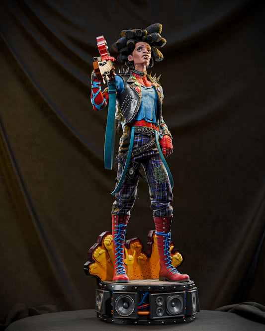 Spider-Punk (Spider-Man) 3D Print File: Anarchy & 웹-Slinging STL - 1:6, 1:9, 1:12 Scale Options - Ready-to-Print, Split, Pre-Supported & Uncut