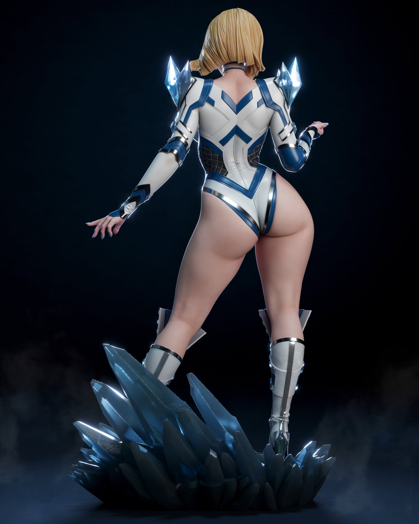 Emma Frost – Marvel-Inspired 3D STL Figure | 1/6 Split, 1/6 Pre-Supported, 1/9 Split & 1/9 Uncut