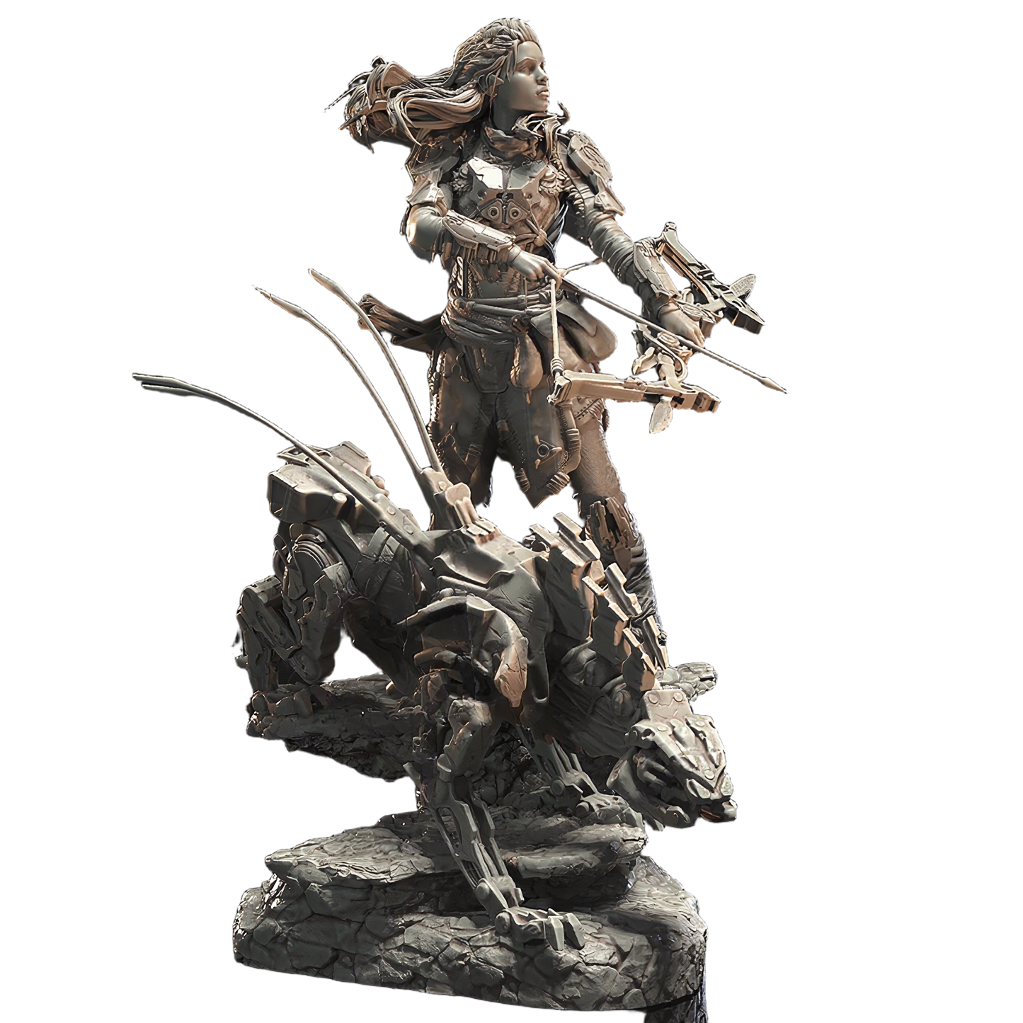 Aloy STL File – 3D Printable Fan Art Model Inspired by Horizon Zero Dawn