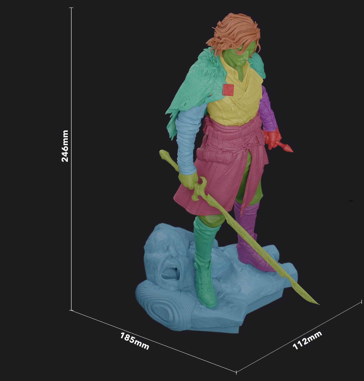 Verso 3D STL File | Clair Obscur : Expedition 33 3D Print Model | 1/8 Scale Pre-Supported Figure