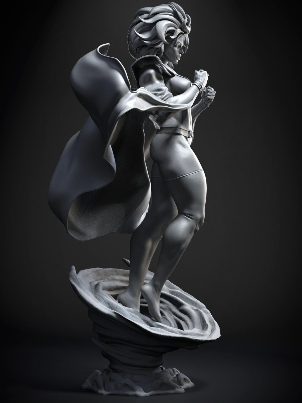 Storm (X-Men) 3D Print File Elemental Goddess STL - 1:4, 1:6, 1:12 Scale Options - Pre-Supported & Uncut - Majestic Digital Collectible
