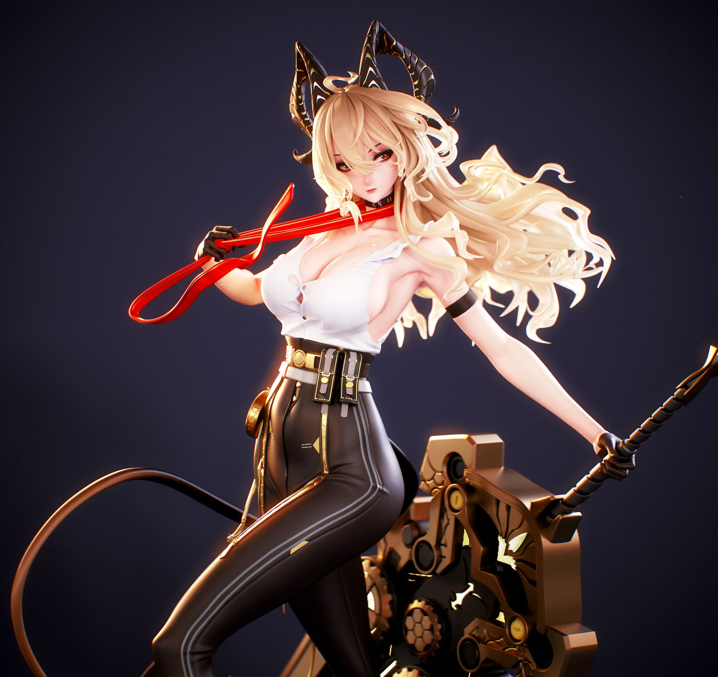 Zani V2 – 1/7 Scale Demon Girl with Sword STL Figure for 3D Printing (Digital Product)