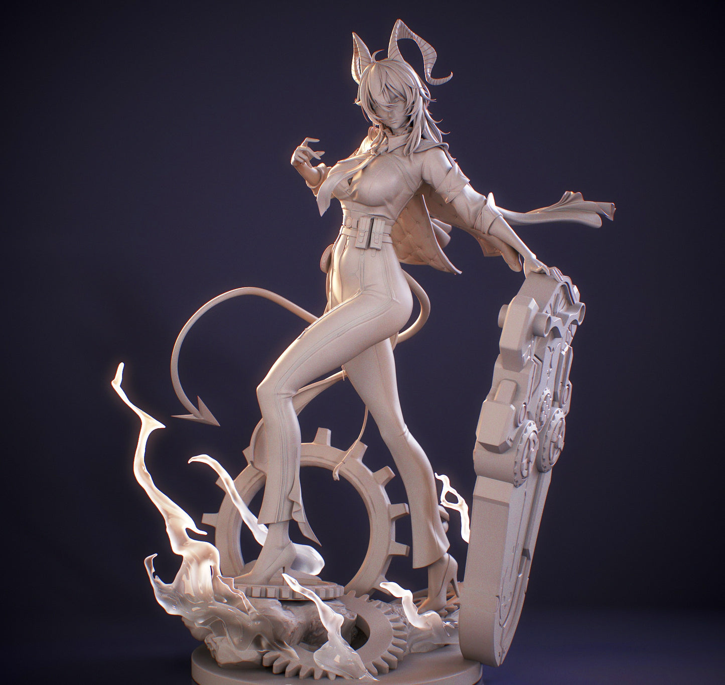 Zani V1 – 1/7 Scale Demon Girl STL Figure for 3D Printing (Digital Product)