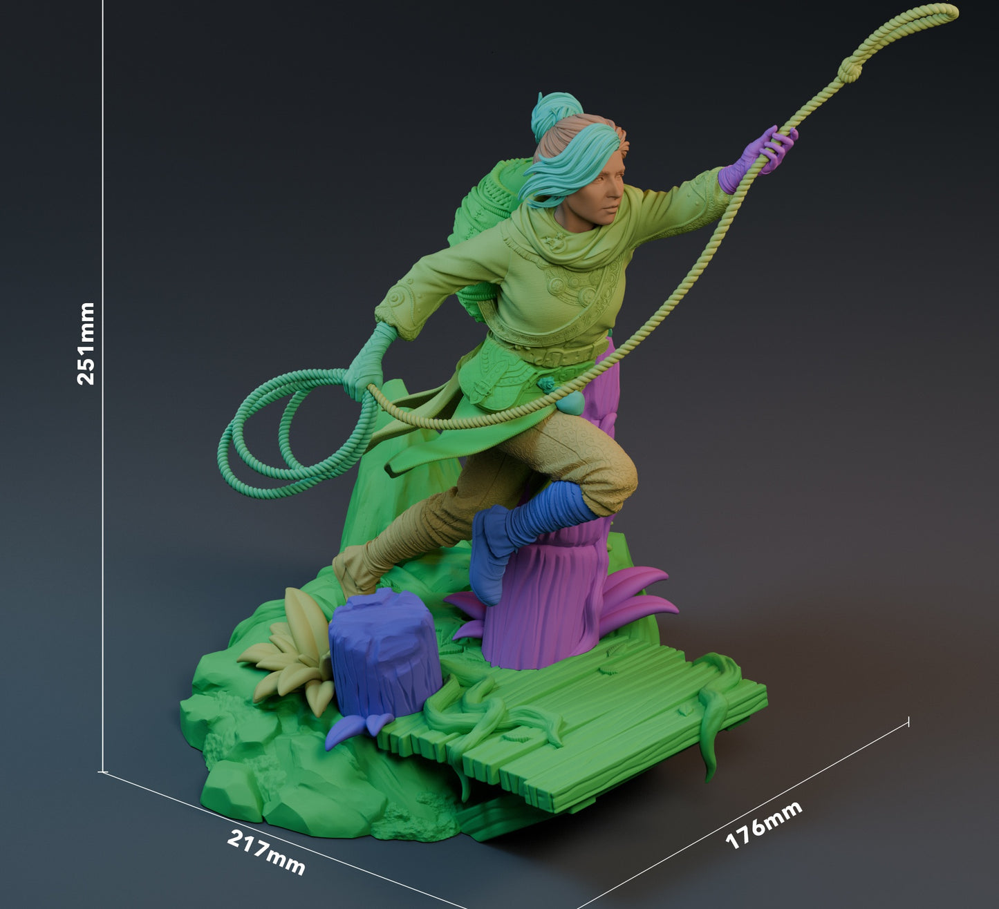 Zoe (Split Fiction) 3D Print Model - Pre-Supported & Uncut STL/LYS