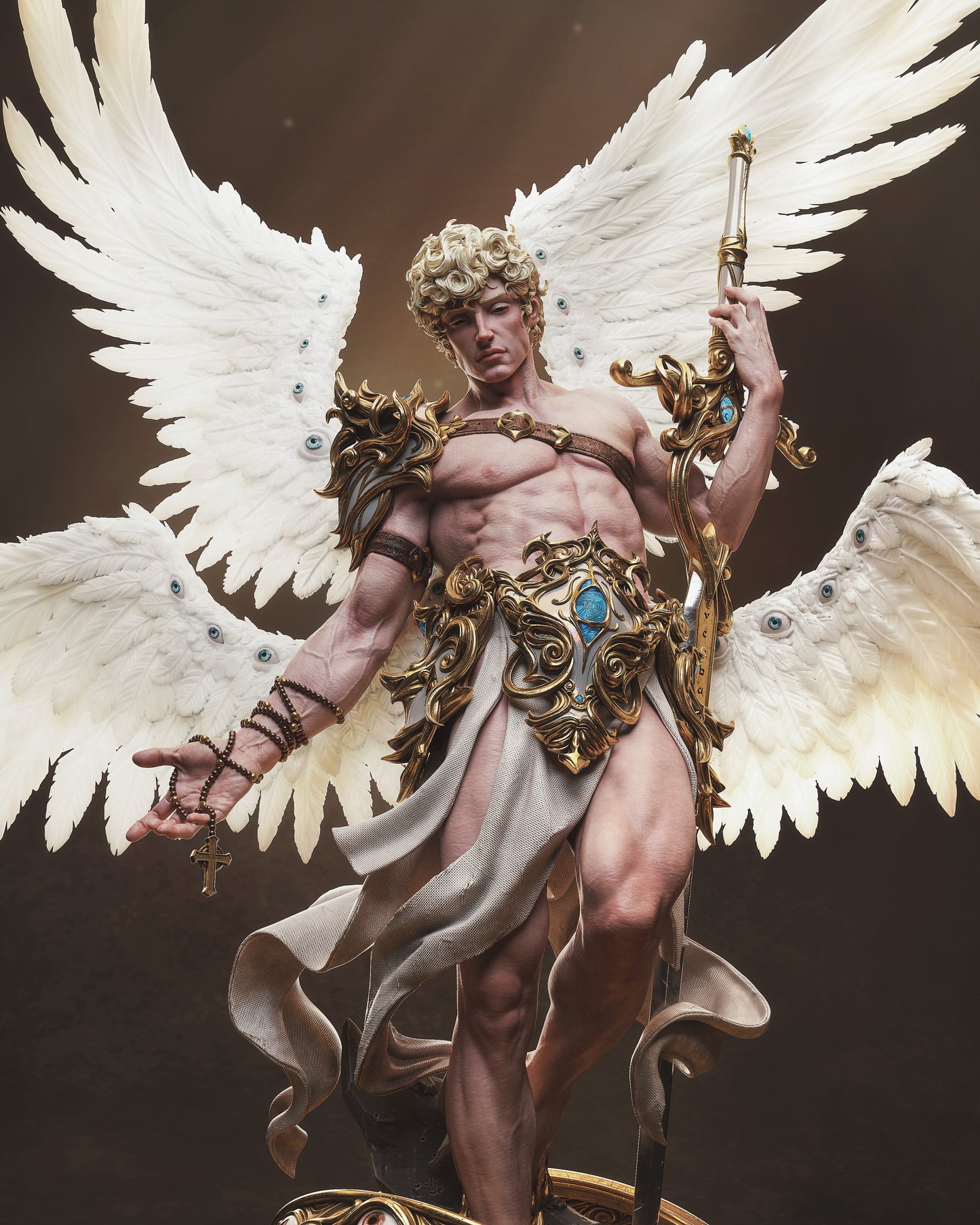 Cherubim – Fantasy Angel 3D STL Statue | 1/6 Split, 1/6 Pre-Supported, 1/9 Split & 1/9 Uncut