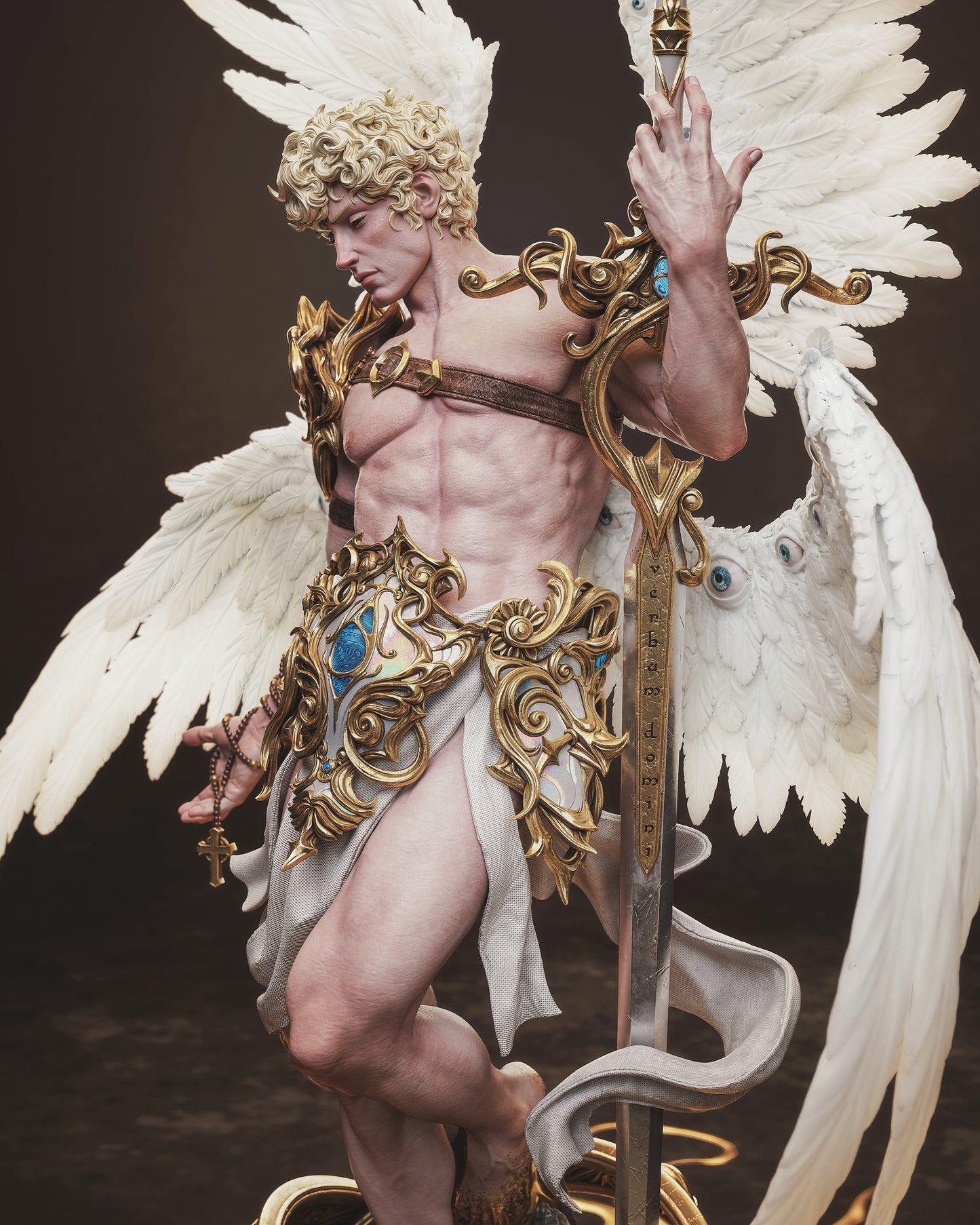 Cherubim – Fantasy Angel 3D STL Statue | 1/6 Split, 1/6 Pre-Supported, 1/9 Split & 1/9 Uncut