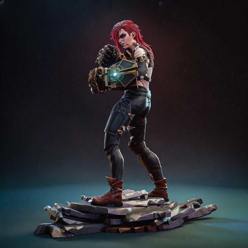 PreSupport-Vi Arcane League of Legends 3D Print File - Piltover Enforcer STL