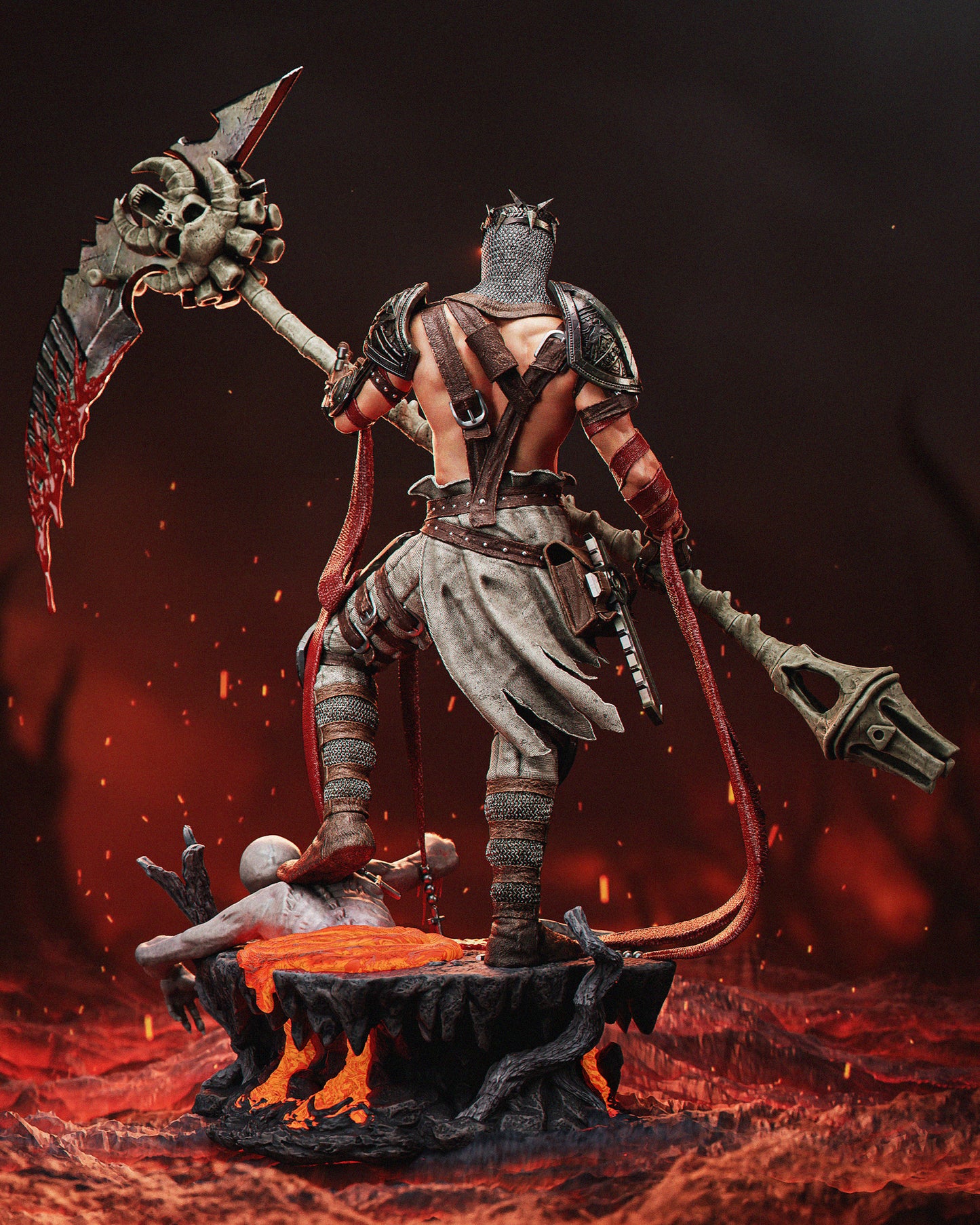 Dante Inferno – Dark Fantasy 3D STL Figure | 1/6 Split, 1/6 Pre-Supported, 1/9 Split & 1/9 Uncut