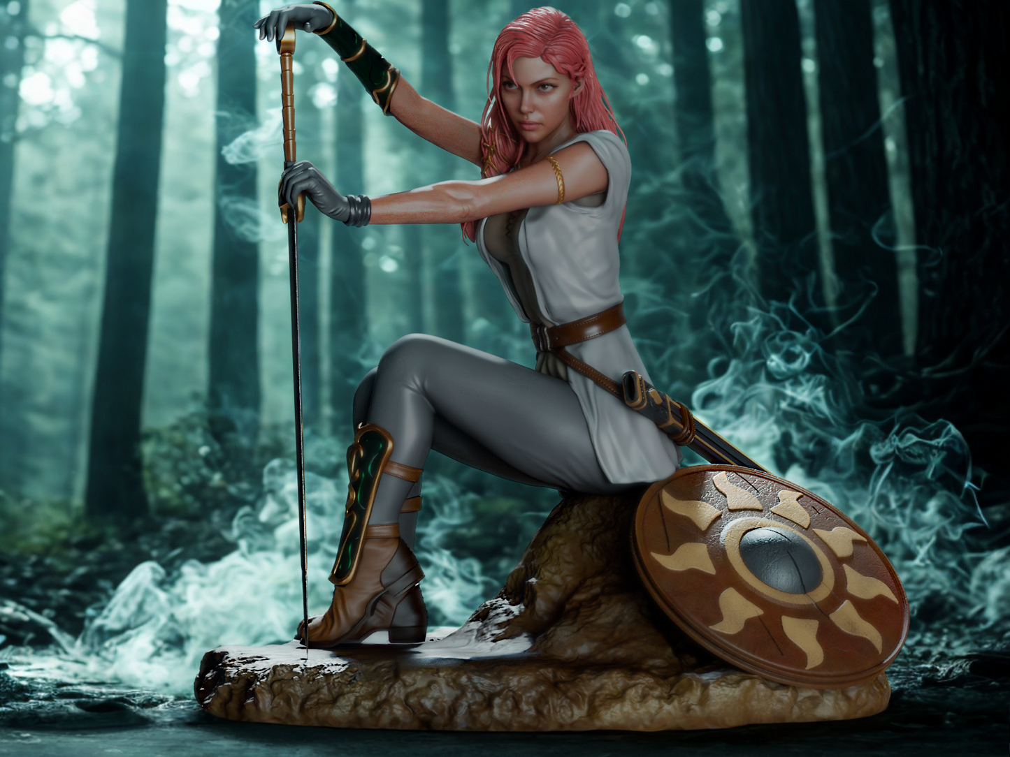 Highly Detailed Hera STL Model for 3D Printing - 1/6 & 1/9 Scale | Mythological Warrior Queen | Pre-Supported for Resin Printing