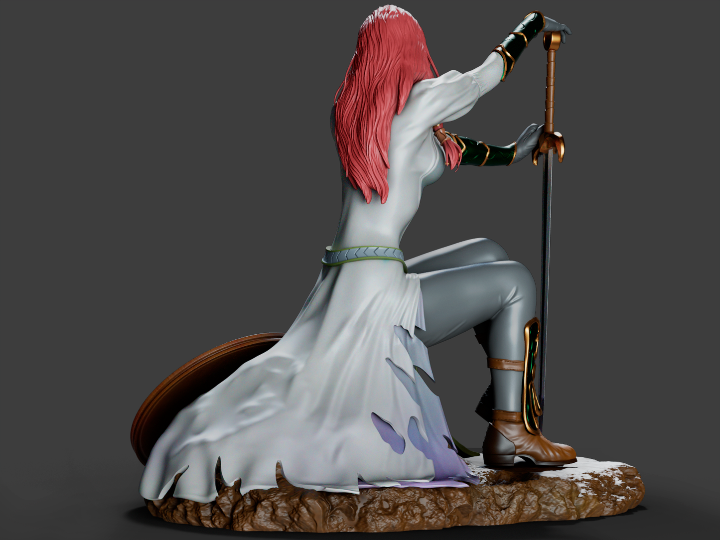 Highly Detailed Hera STL Model for 3D Printing - 1/6 & 1/9 Scale | Mythological Warrior Queen | Pre-Supported for Resin Printing