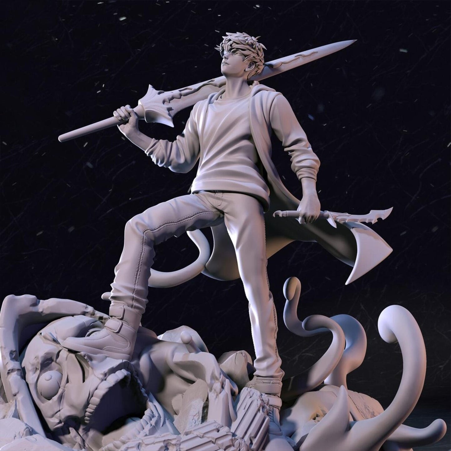 Sung Jin-Woo – Solo Leveling – STL 3D Print Figure