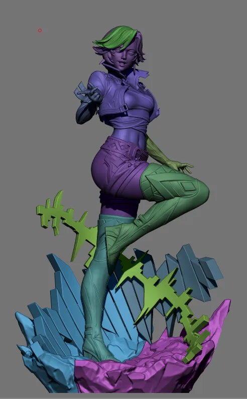 Luna Snow STL File – K-Pop Ice Superhero | 1/6 & 1/9 Scale | Marvel Future Fight 3D Model